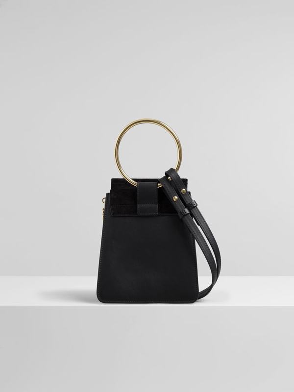 Chloé Bolsos Mujer Faye Negras Suede Cowhide IQJN62184